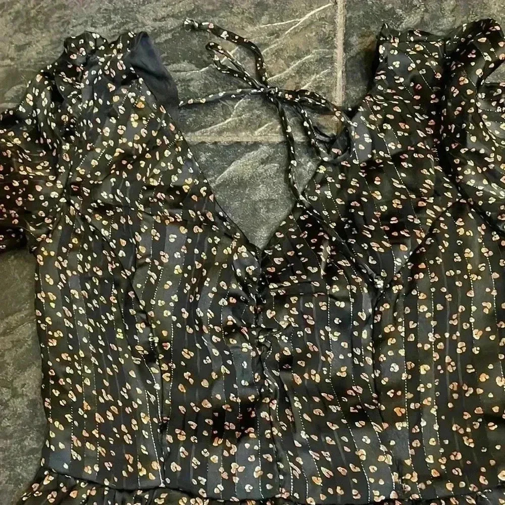 Japna dress, size XS. Sheer material over black lining. NWT. - Picture 9 of 12